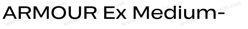 ARMOUR Ex Medium字体转换
